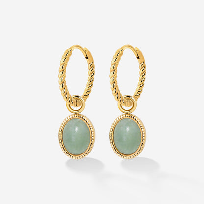 Vintage Tones Twisted Hoop Set Small Oro