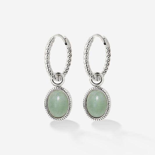 Vintage Tones Twisted Hoop Set Small Argento