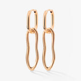 Blending Shapes Oval Hoop Set Baby Oro Rosa