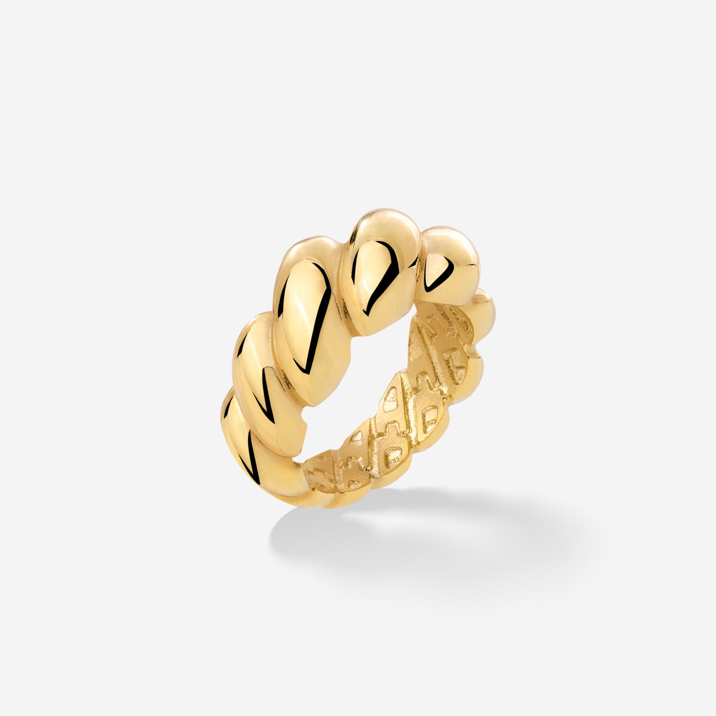 Bold Twist Anello Oro
