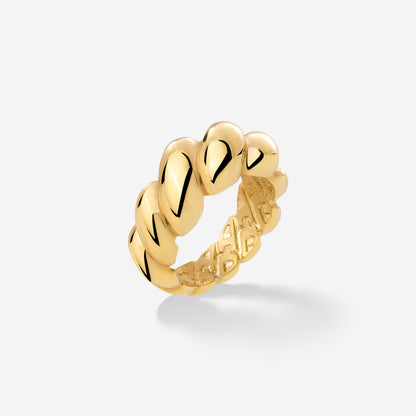 Bold Twist Anello Oro