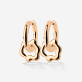 Chunky Melting Donut Hoop Set Medium Oro Rosa