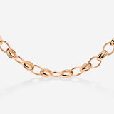 Chunky Twisted Links Collana Oro Rosa