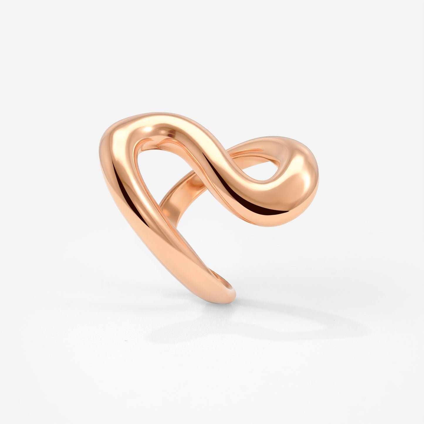 Coiled Anello Oro Rosa