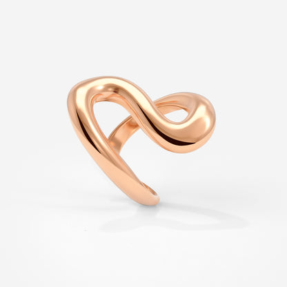 Coiled Anello Oro Rosa