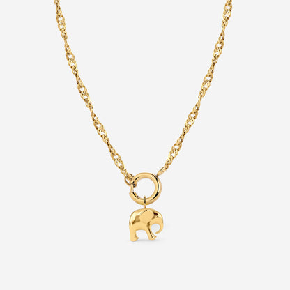 Elephant Singapore Chain Collana Set Oro