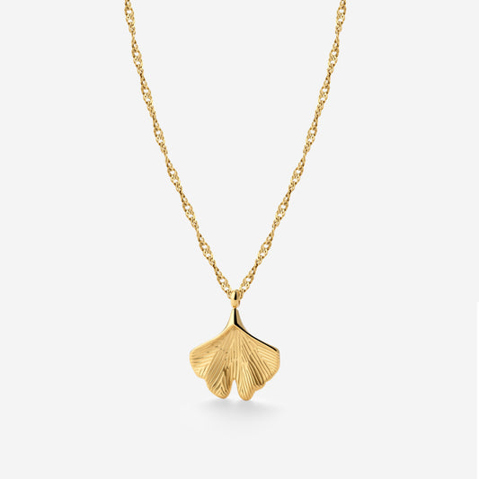 Ginkgo Leaf Collana Oro