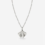 Ginkgo Leaf Collana Argento