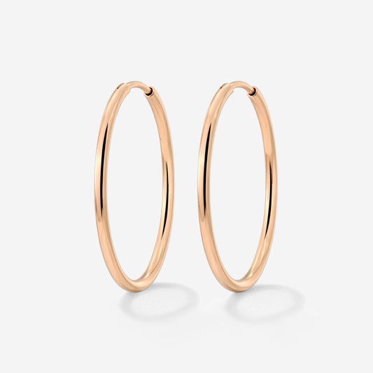 Extra Large Hoops Oro Rosa