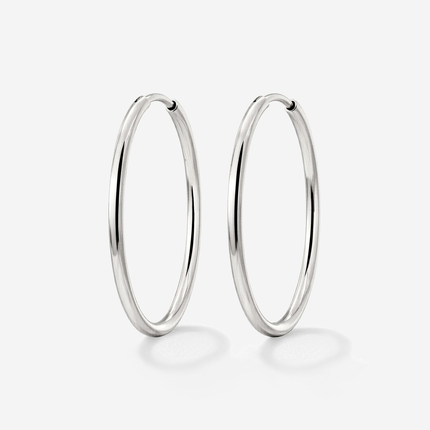 Extra Large Hoops Argento