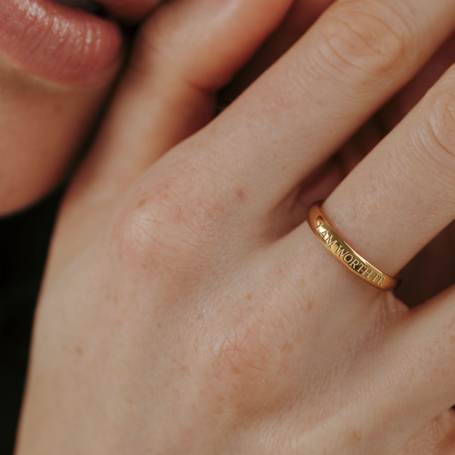 I am worth it Anello Oro