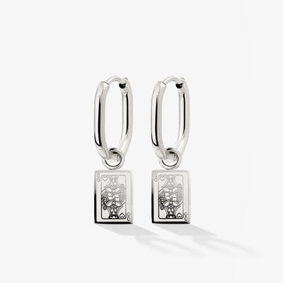 Like a Queen Oval Hoop Set Baby Argento