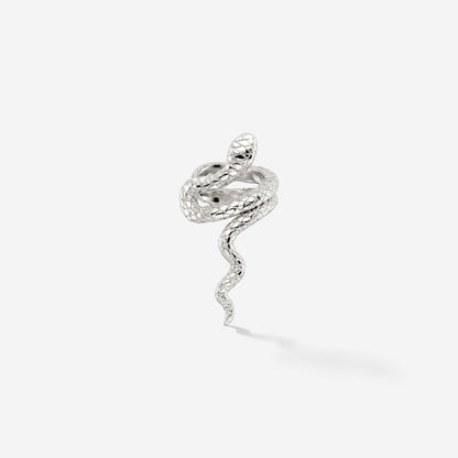 Lola Canny Cobra Ear Cuff Argento