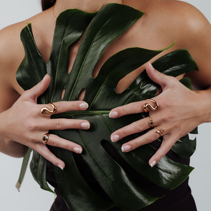 Coiled Anello Oro Rosa