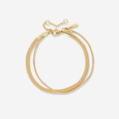 Snake Chain Double Bracciale Oro