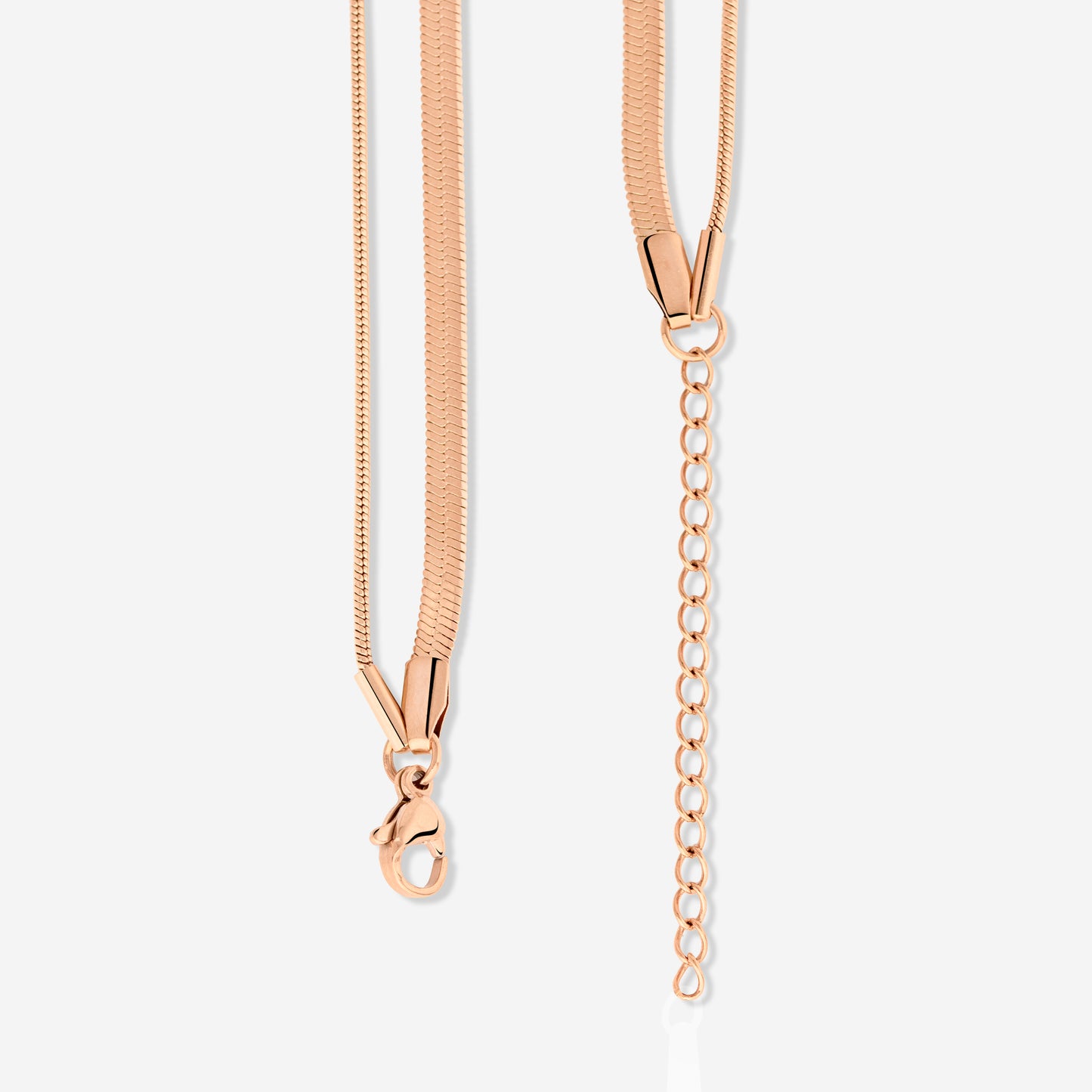Snake Chain Double Collana Oro Rosa