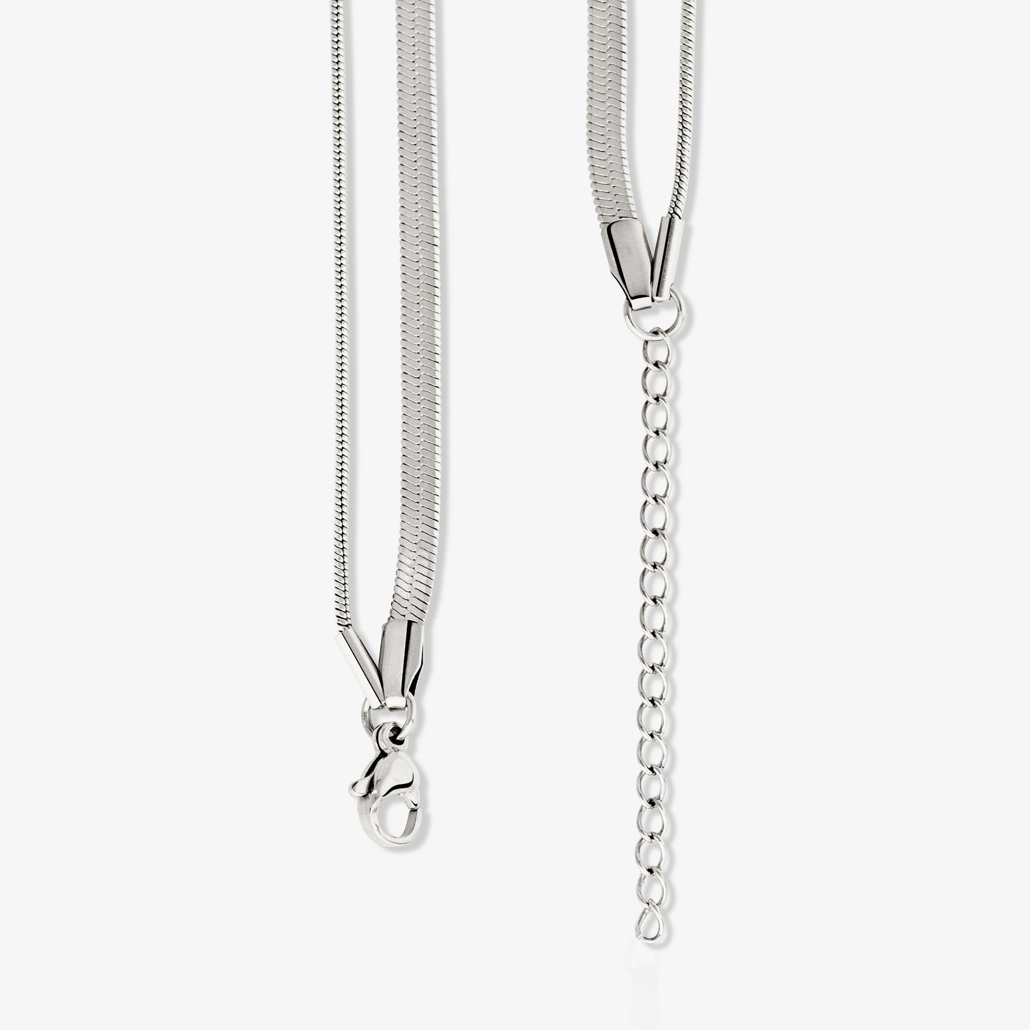 Snake Chain Double Collana Argento