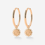 Sunny Swirl Hoop Set Large Oro Rosa