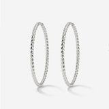 Twisted Hoops Extra Large Argento