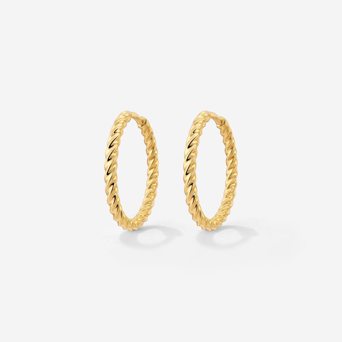 Twisted Hoops Medium Oro