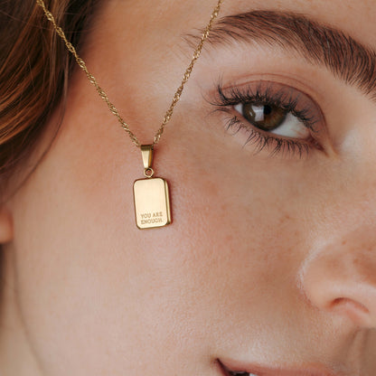 You are enough Collana Oro