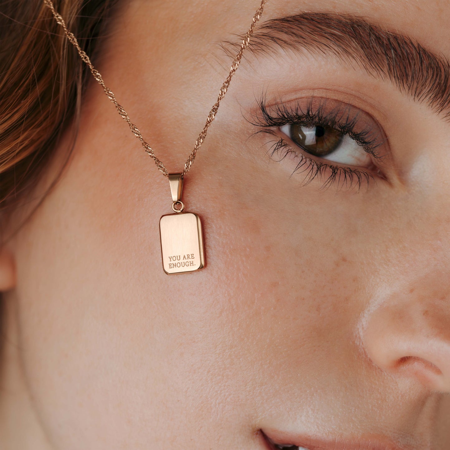 You are enough Collana Oro Rosa