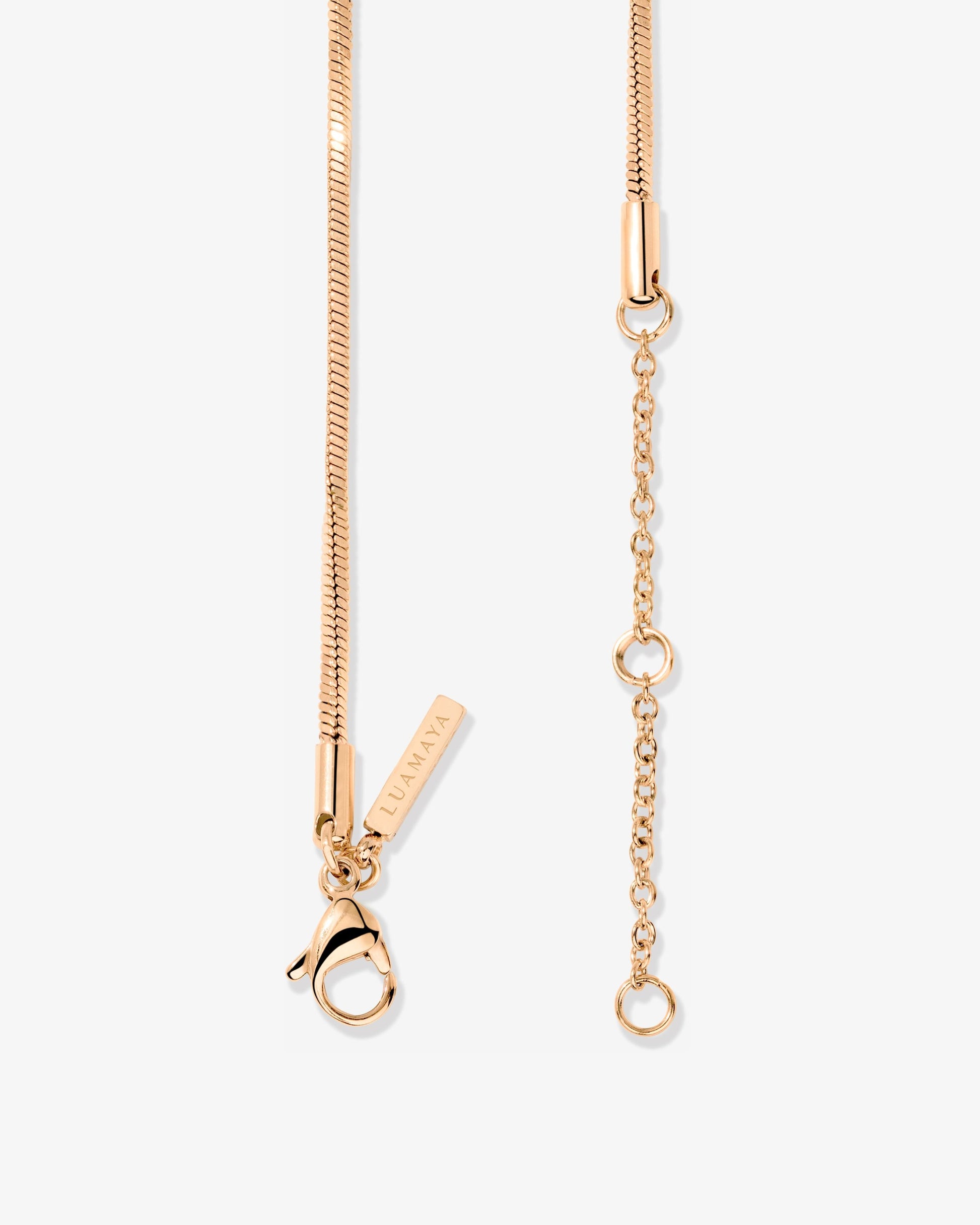 Squared Snake Chain Collana Oro Rosa