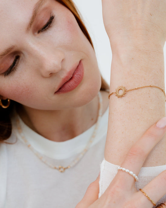 Sunny Beads Bracciale Oro Rosa