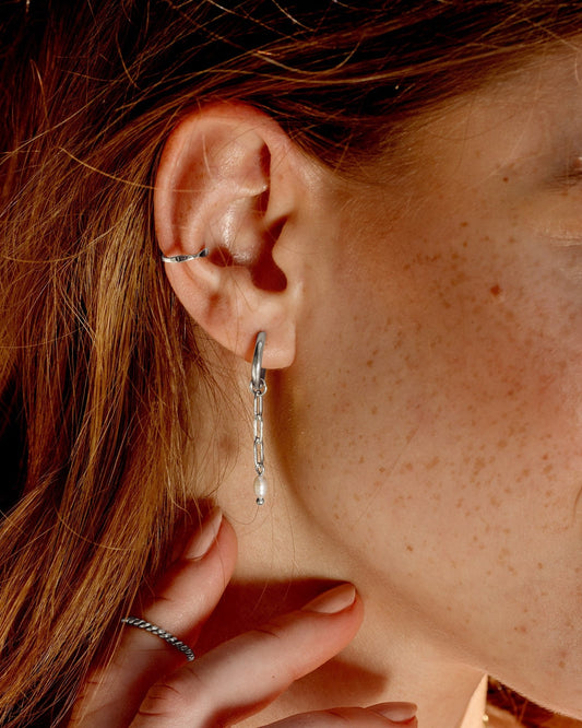 Offbeat Ear Cuff Argento