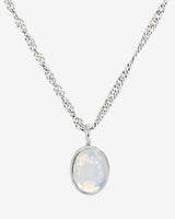 Oval Pendant Collana Argento