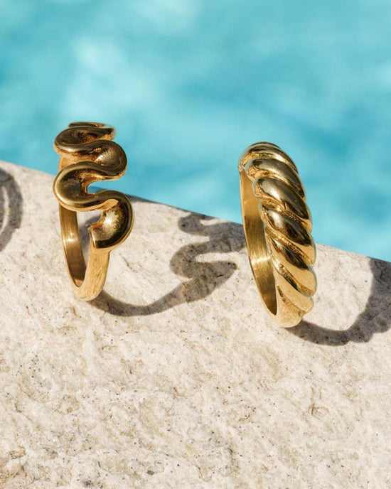 Towel Twist Anello Argento