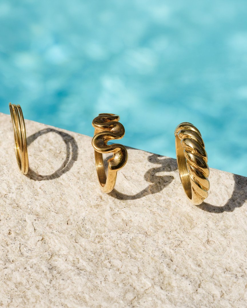 Swirl Anello Oro Rosa