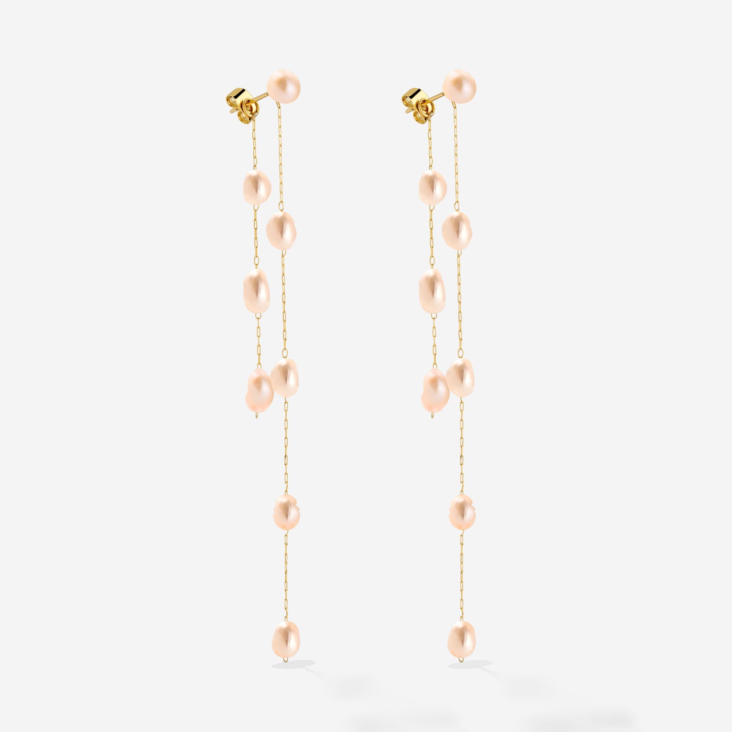 Blush Pearl Fall Orecchini Oro