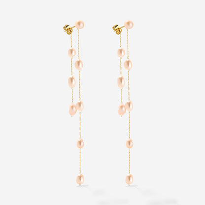 Blush Pearl Fall Orecchini Oro