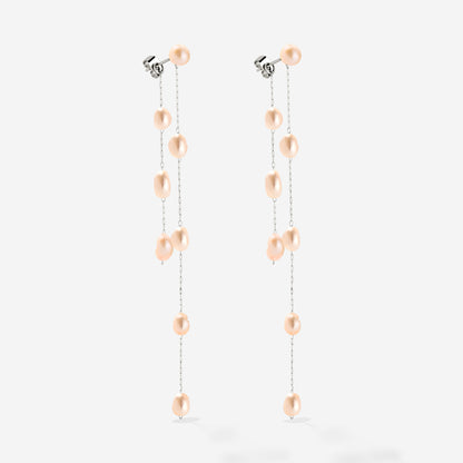 Blush Pearl Fall Orecchini Argento