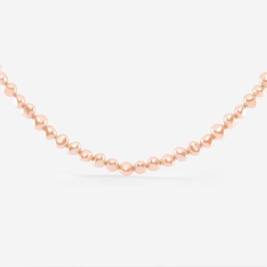 Dusty Rose Perlita Choker Oro