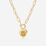 Girl Power Oval Links Collana Set Oro