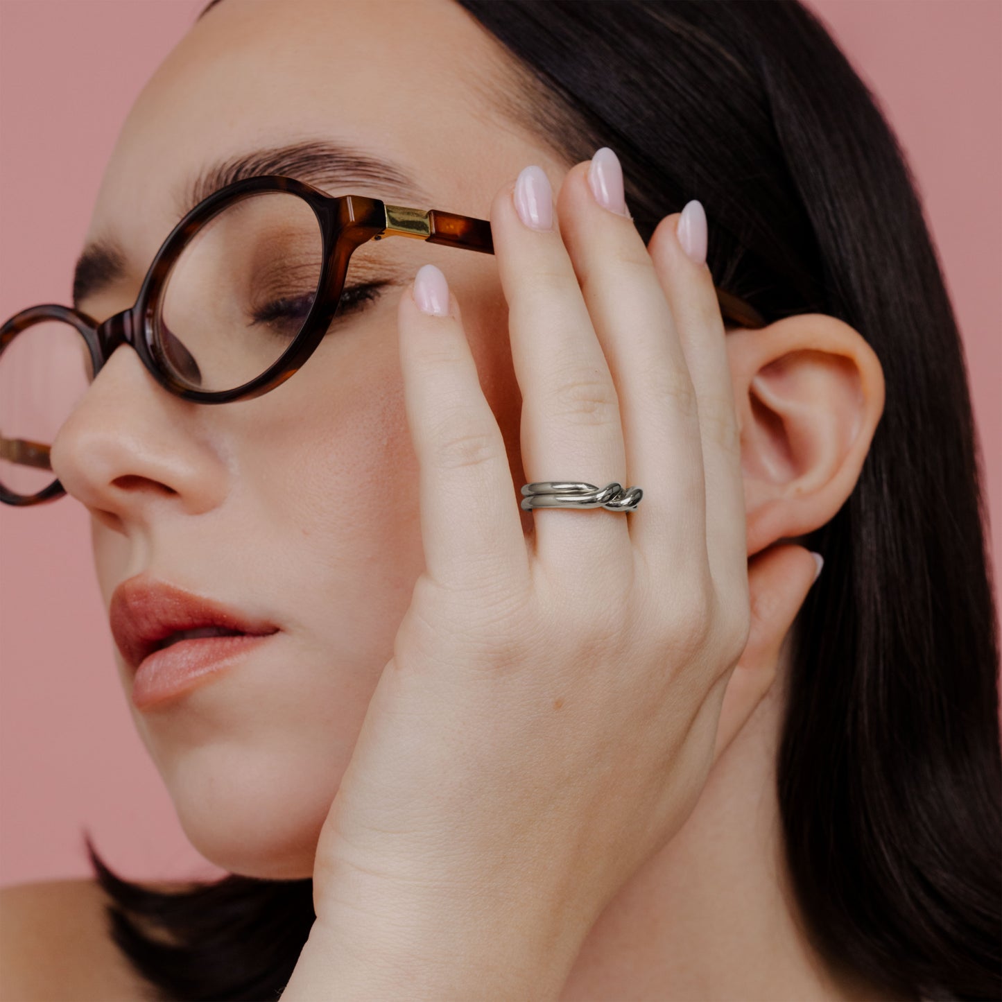 Twinsies Anello Argento