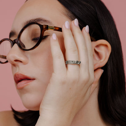 Twinsies Anello Argento