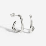 Sisterhood Bond Hoops Argento