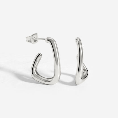 Sisterhood Bond Hoops Argento