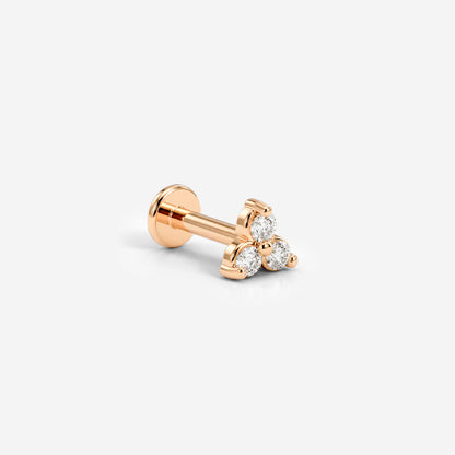 Sparkle Piercing Stud Oro Rosa