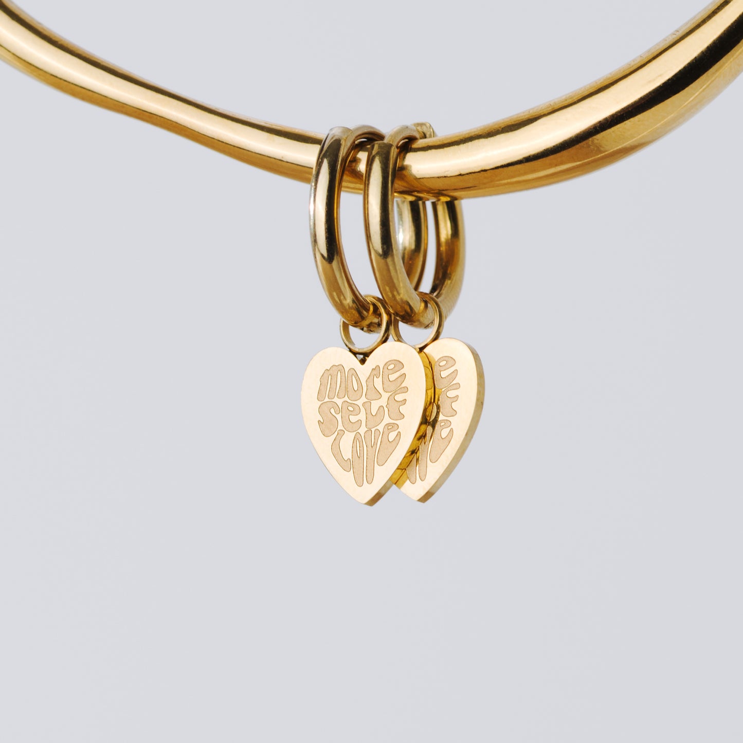 More Self-Love Hoop Set Small Oro Rosa