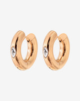 Phat Glowy Hoops Oro Rosa