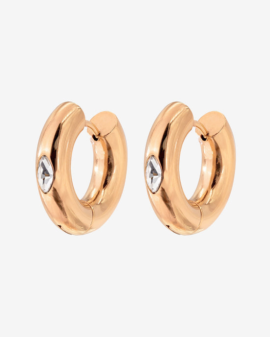 Phat Glowy Hoops Oro Rosa