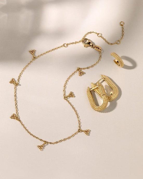Tiny Beads Cavigliera Argento