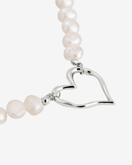 Melting Heart Pearl Bracciale Argento