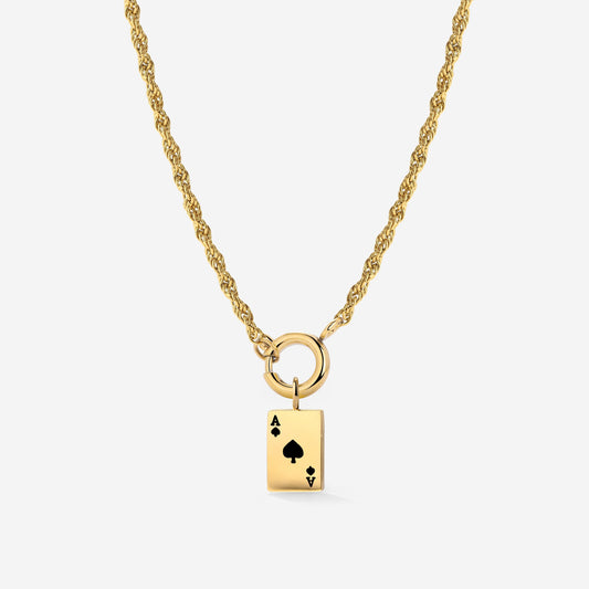 Aced Rope Chain Collana Set Oro