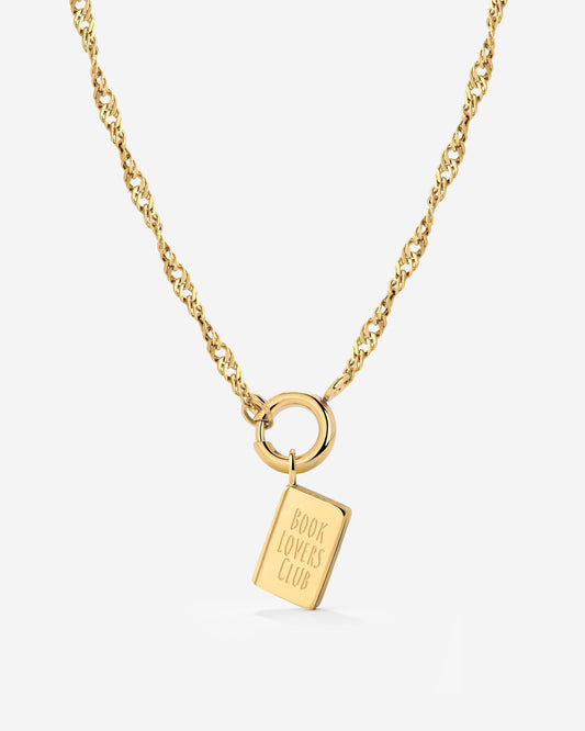 Book Lovers Club Singapore Chain Collana Set Oro