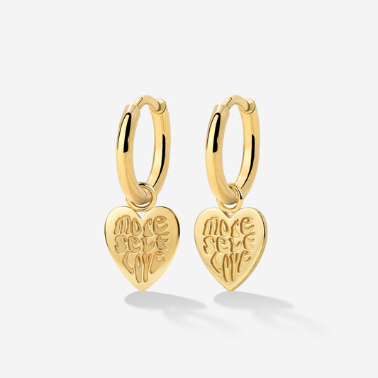 More Self-Love Hoop Set Small Oro